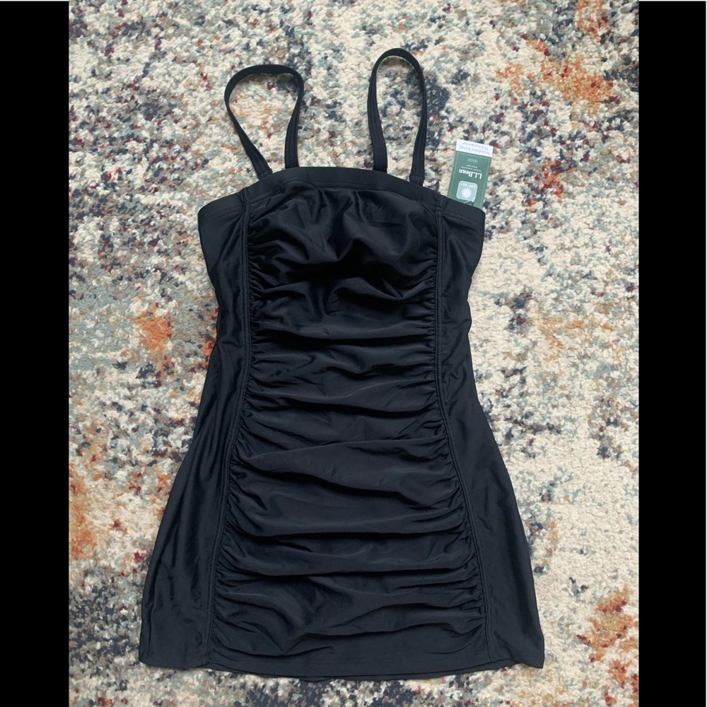 Womens LLBean One Piece Swim Dress
